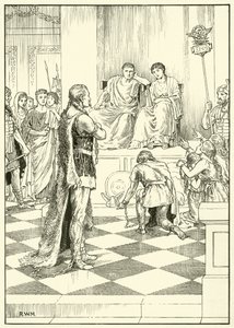 Caractacus (kağıt üzerine mürekkep) by English School