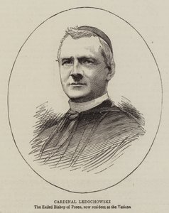 Kardinal Ledochowski (gravür) by English School