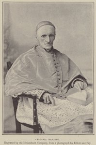 Kardinal Manning (gravür) by English School