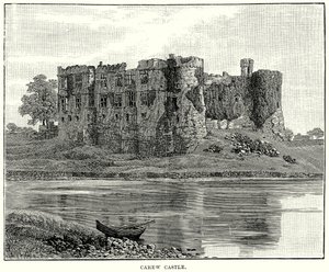 Carew Kalesi (gravür) by English School