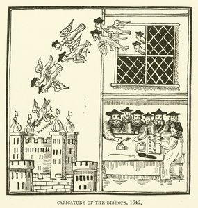 Piskoposların karikatürü, 1642 by English School