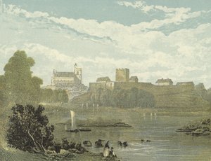 Carlisle Katedrali, Güney Batı Görünümü by English School