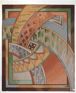 Halı tasarımı (kağıt üzerine wc) by English School