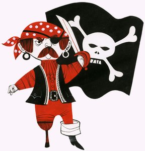 karikatür korsan by English School