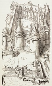 Pierrefonds Kalesi, Fransa, 1880 dolayları by English School