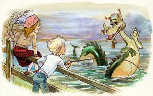 Loch Ness canavarını yakalamak by English School