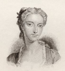 Catherine "Kitty" Clive, kızlık soyadı Raftor, Crabb's Historical Dictionary pub'dan. 1825. by English School