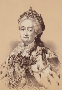 Büyük Katerina, Rusya İmparatoriçesi (lito) by English School