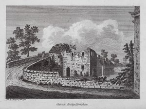 Catrick Köprüsü, Yorkshire (gravür) by English School