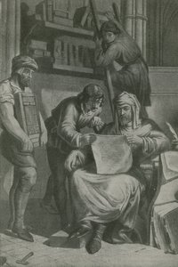 Caxton ilk kanıtını inceliyor by English School