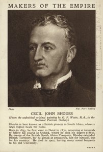 Cecil John Rodos by English School
