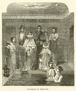 Vaftiz Töreni (gravür) by English School