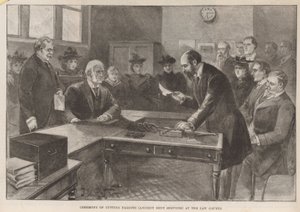 Hukuk Mahkemelerinde ibne kesme töreni (antik kira hizmetleri) by English School