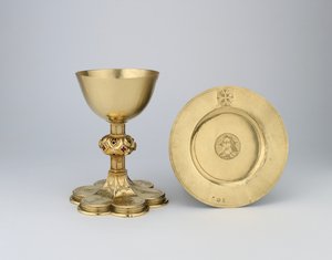 Kadeh ve paten, 1507-08 (emaye ile altın)