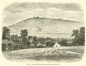 Clanfield, Hants yakınlarındaki Tebeşir Downs by English School
