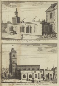 Kuledeki St Peter Kraliyet Şapeli ve St Giles Cripplegate Kilisesi, Londra by English School
