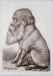 Charles Darwin Plaketi, c.1870 (seramik) by English School