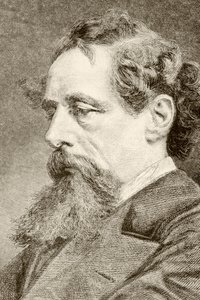 Charles Dickens (litho) by English School