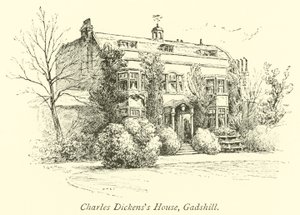 Charles Dickenss Evi, Gadshill by English School