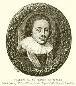 Charles I, Galler Prensi olarak by English School