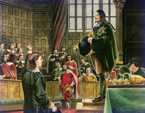 Charles I in the House of Commons  by English School