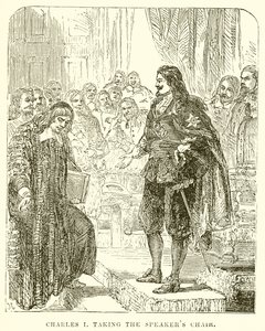 Charles I Konuşmacılar Koltuğunu alarak