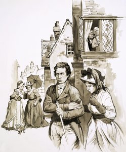 Charles Lamb ve kız kardeşi yerel dedikodular yüzünden bir pansiyondan diğerine sürüldü by English School