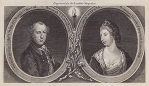 Charles William Ferdinand, Brunswick Dükü ve eşi Prenses Augusta, Kral III. by English School