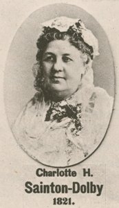 Charlotte H Sainton Dolby (gravür) by English School