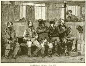 Kilisede Çartistler by English School