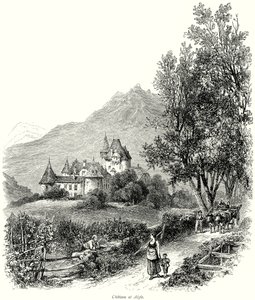 Aigle Şatosu (gravür) by English School