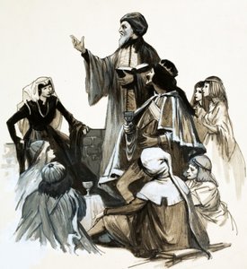 Chaucer şiirini okuyor by English School