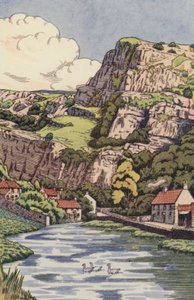 Cheddar Cliffs (renkli taş) by English School