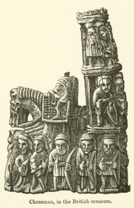 Chessman, İngiliz müzesinde (gravür) by English School
