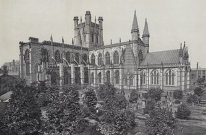 Chester: Şehir duvarlarından Katedral by English School