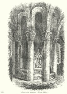 Chevet, St Menoux (gravür) by English School
