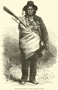 Cheyenne Chief yarı uygar elbiseli by English School