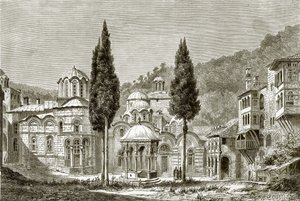Kiliantari manastırının baş mahkemesi by English School