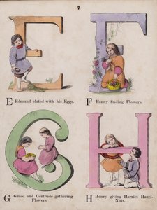 Çocuk Alfabesi (renkli gravür) by English School