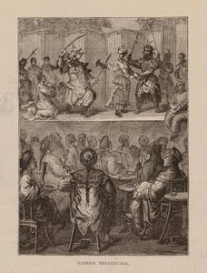 Çin Tiyatroları (gravür) by English School