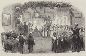 Vintry Ward Okullarının Noel Festivali (gravür) by English School
