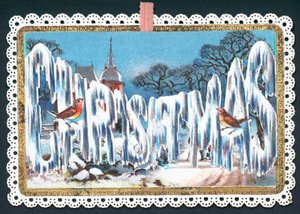 Buzda Noel Yazısı, Noel Kartı by English School