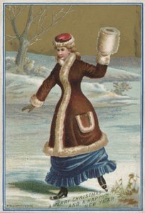 Noel kartı (chromolitho) by English School
