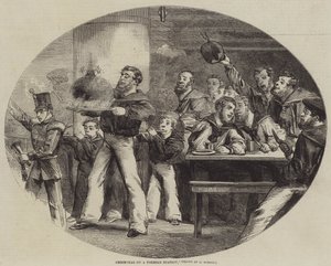 Yabancı Bir İstasyonda Noel (gravür) by English School