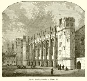 Edward VI tarafından kurulan Christs Hastanesi, by English School