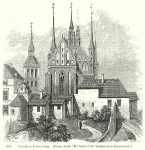 Frauenburg Kilisesi (gravür) by English School