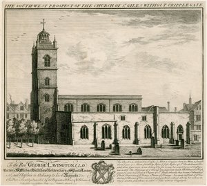 Cripplegate Olmadan St Giles Kilisesi, Londra by English School