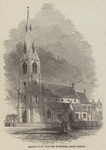 Aziz John Evangelist Kilisesi, Penge Common (gravür) by English School