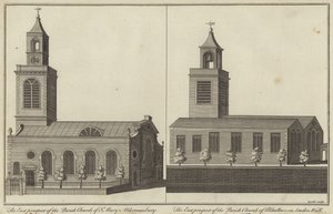 St Mary Kilisesi, Aldermanbury ve Londra Duvarı