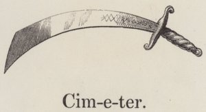Cimeter (gravür) by English School